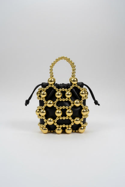 Jawhara Mini Beaded Ball Clutch