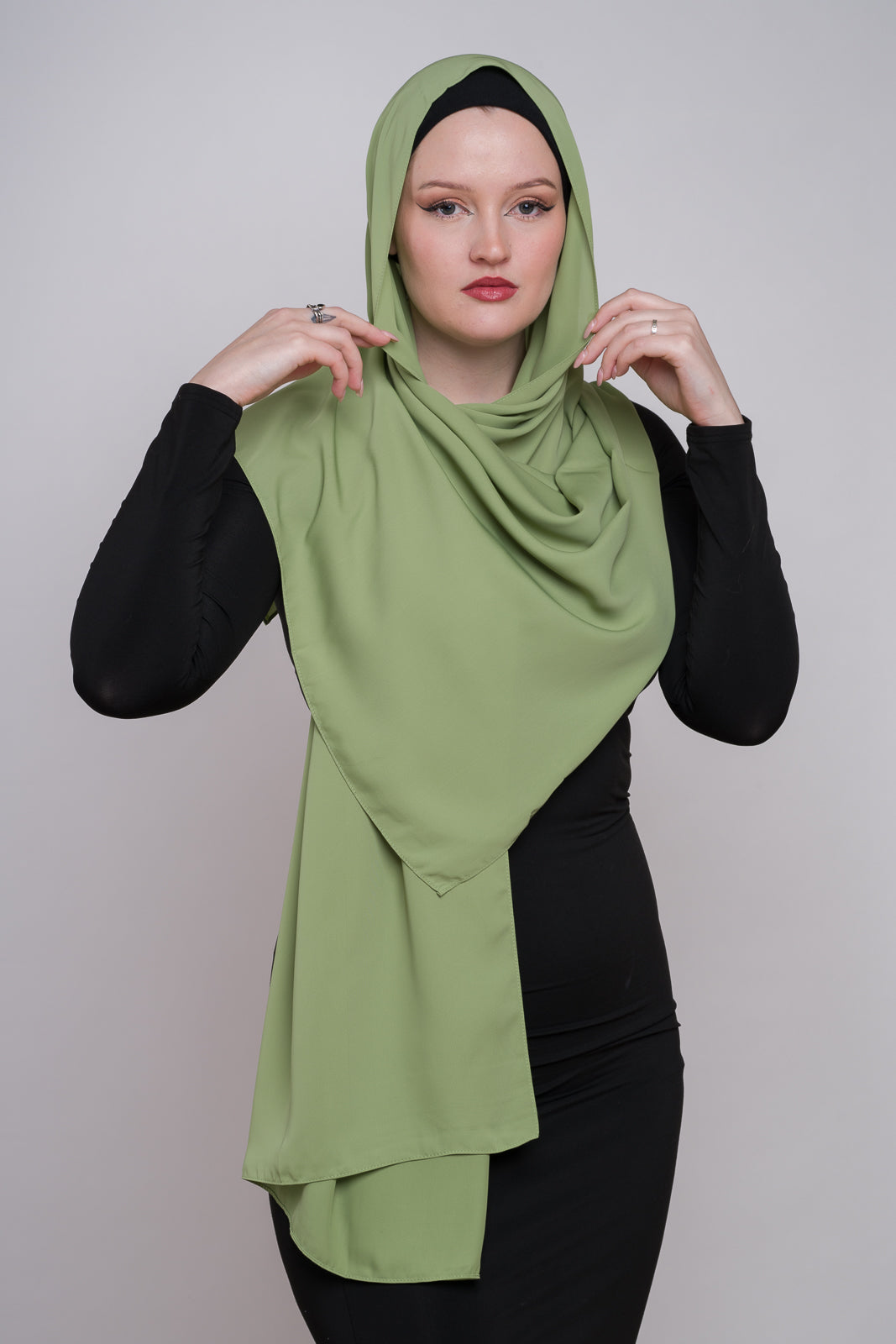 GREEN COCONUT MEDINA SILK HIJAB