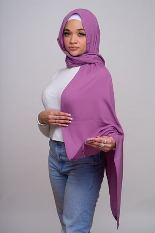 PURPLE PASSION MEDINA SILK HIJAB