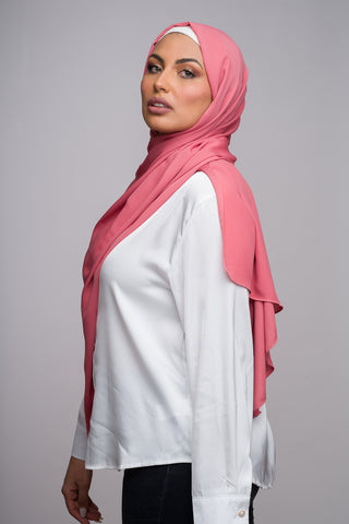 CREAMY CORAL LYCRA JERSEY HIJAB