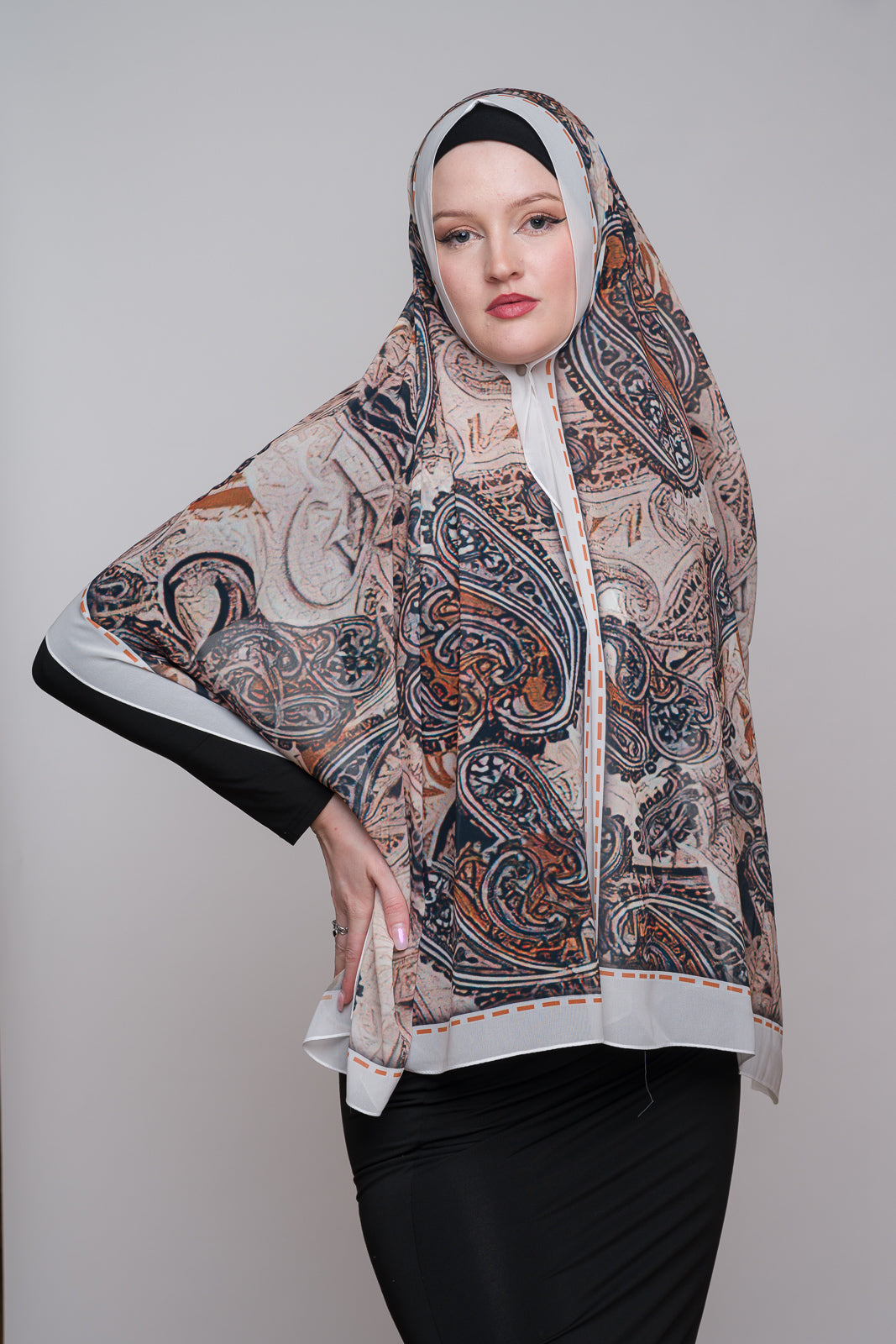 Ripasso Wrath Printed Chiffon Hijab