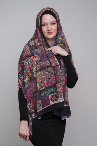 Barossa Quilt Printed Chiffon Hijab