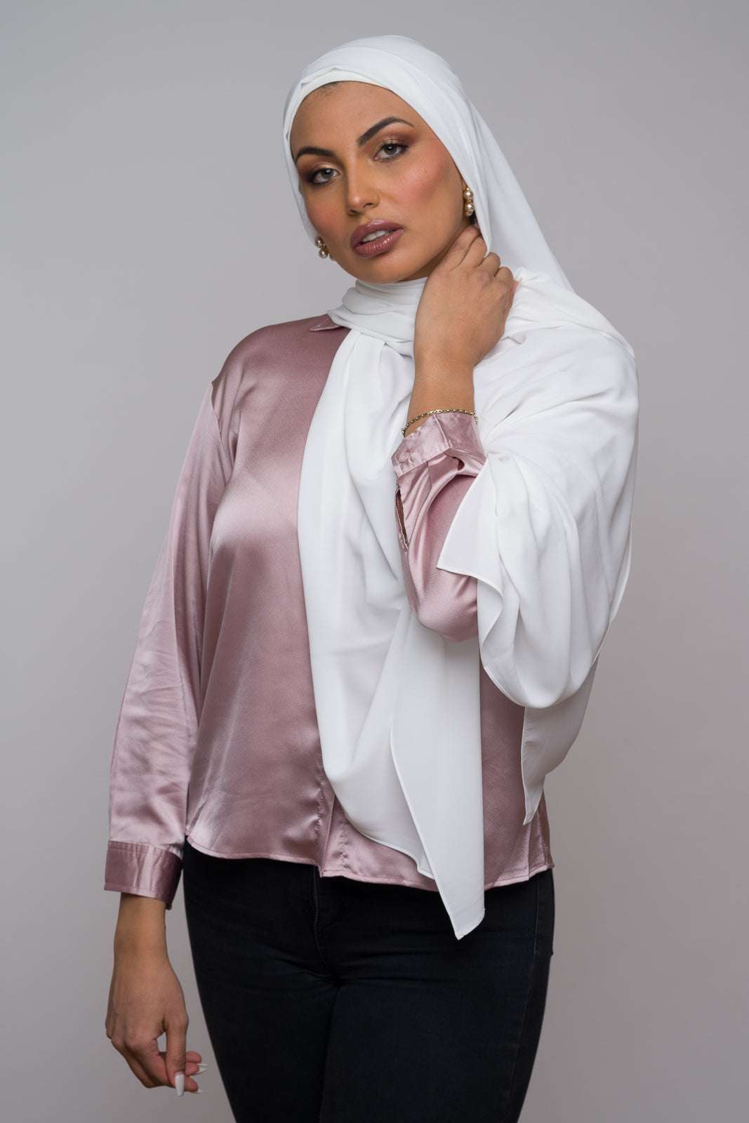 PEARL BUSH DIAMOND CHIFFON HIJAB