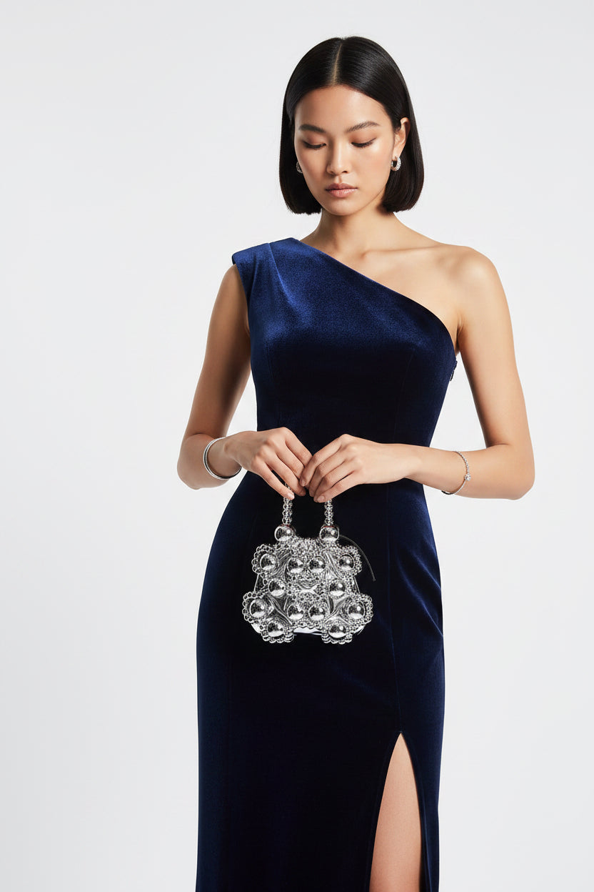 Jawhara Mini Beaded Ball Clutch