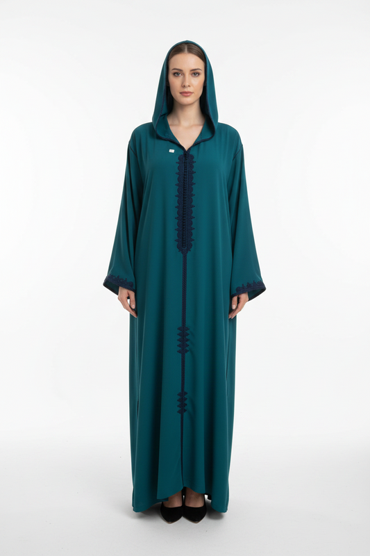 Embroidered 2 pieces jellaba