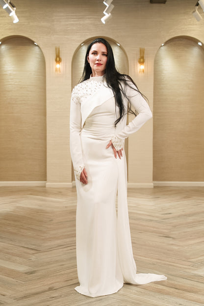 Eternal Grace Pearl Embellished Pre-Wedding Gown