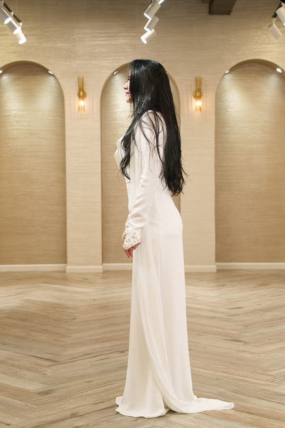 Eternal Grace Pearl Embellished Pre-Wedding Gown