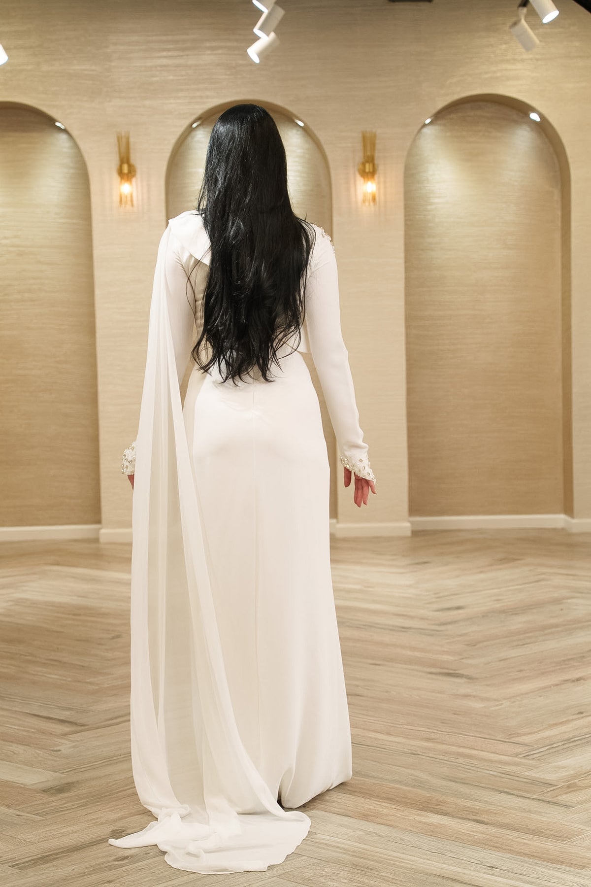 Eternal Grace Pearl Embellished Pre-Wedding Gown