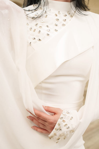 Eternal Grace Pearl Embellished Pre-Wedding Gown