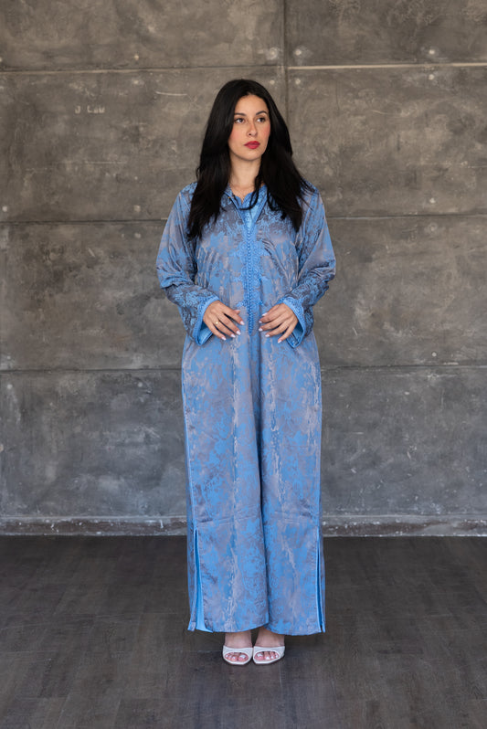 2 Pieces Powder Blue Djelaba