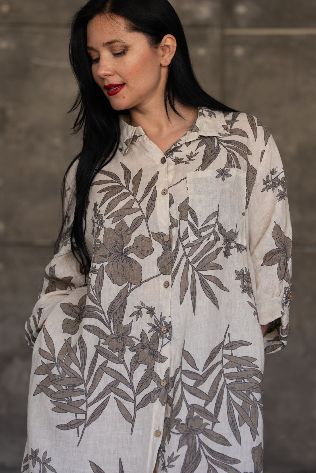 Natural Italian 100% Linen Dress
