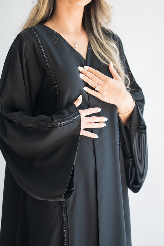 Halima Black abaya