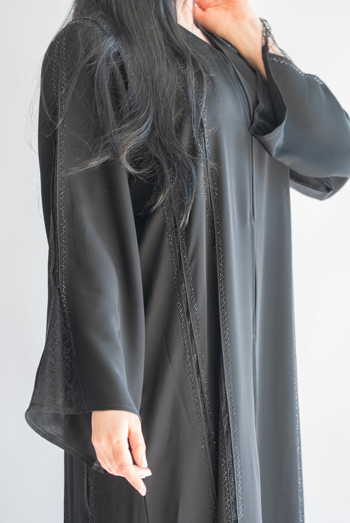 Anna Dubai Luxury Black Abaya