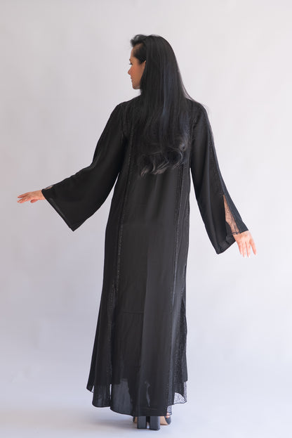 Anna Dubai Luxury Black Abaya