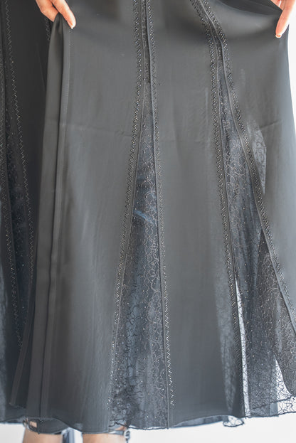 Anna Dubai Luxury Black Abaya