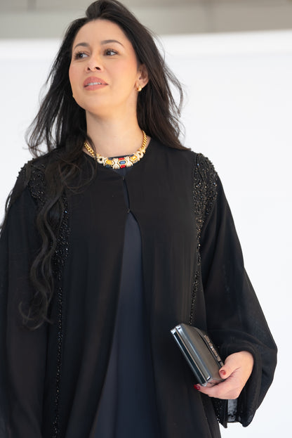 Soire Black Abaya