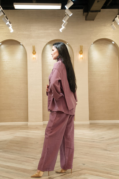 My City Chic Flowing Cape 2-Piece Pants Set