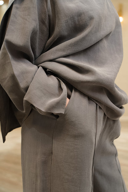 My City Chic Flowing Cape 2-Piece Pants Set