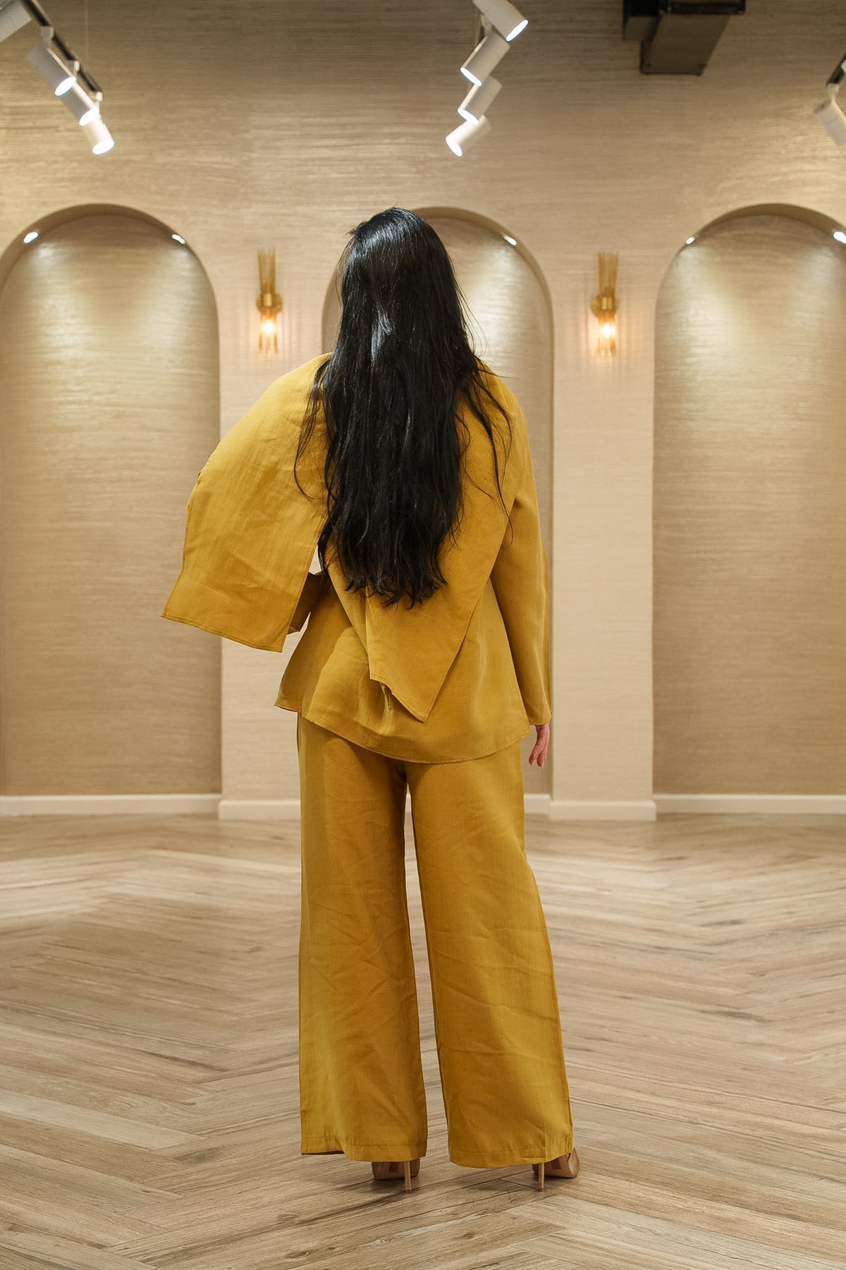 My City Chic Flowing Cape 2-Piece Pants Set