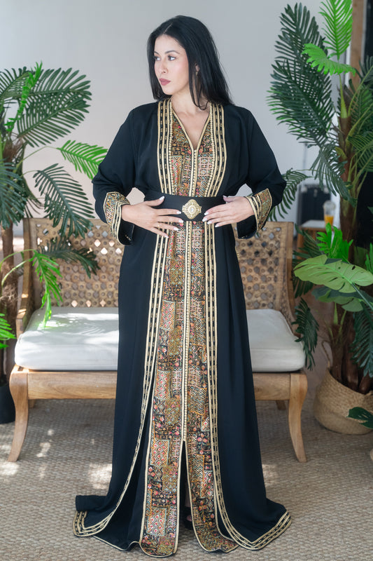 Black Heritage Embroidered Caftan