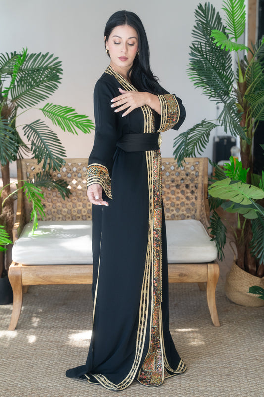 Black Heritage Embroidered Caftan