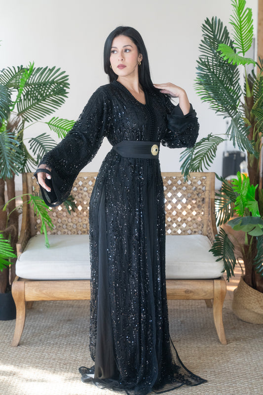 Midnight Ember Caftan