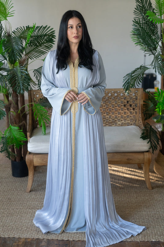 Celestial Grace Caftan Silver