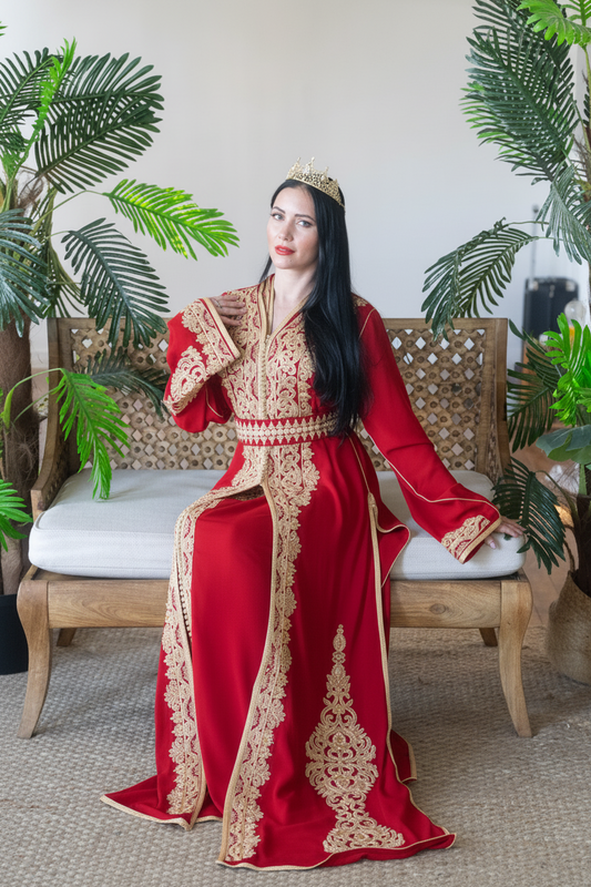 Majestic Red Caftan