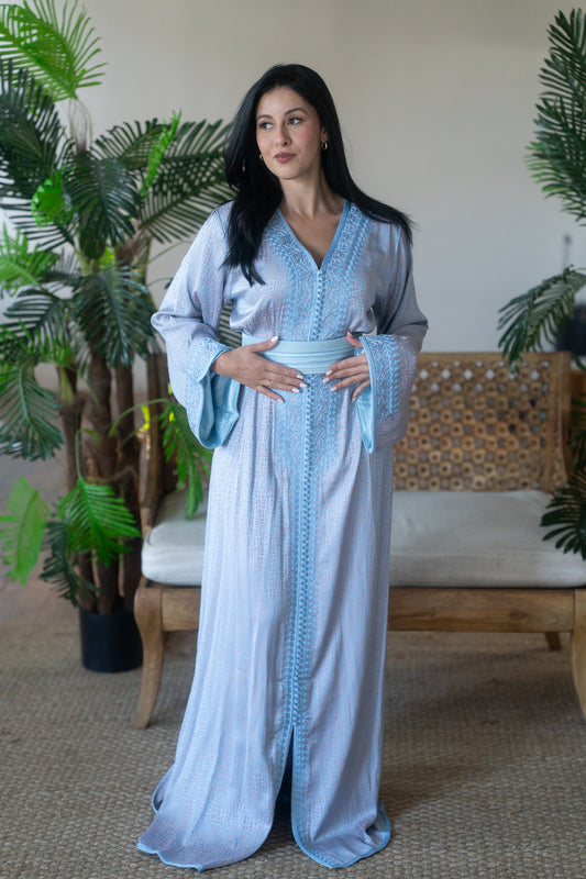 Azure Whisper Caftan