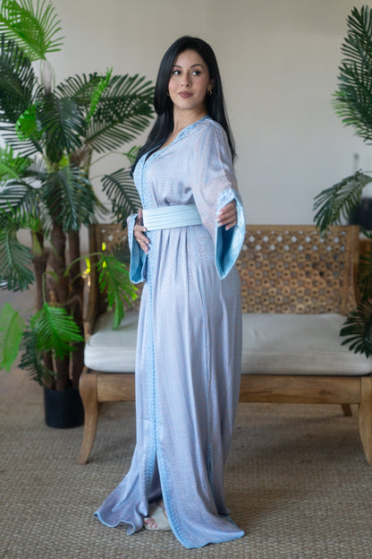 Azure Whisper Caftan