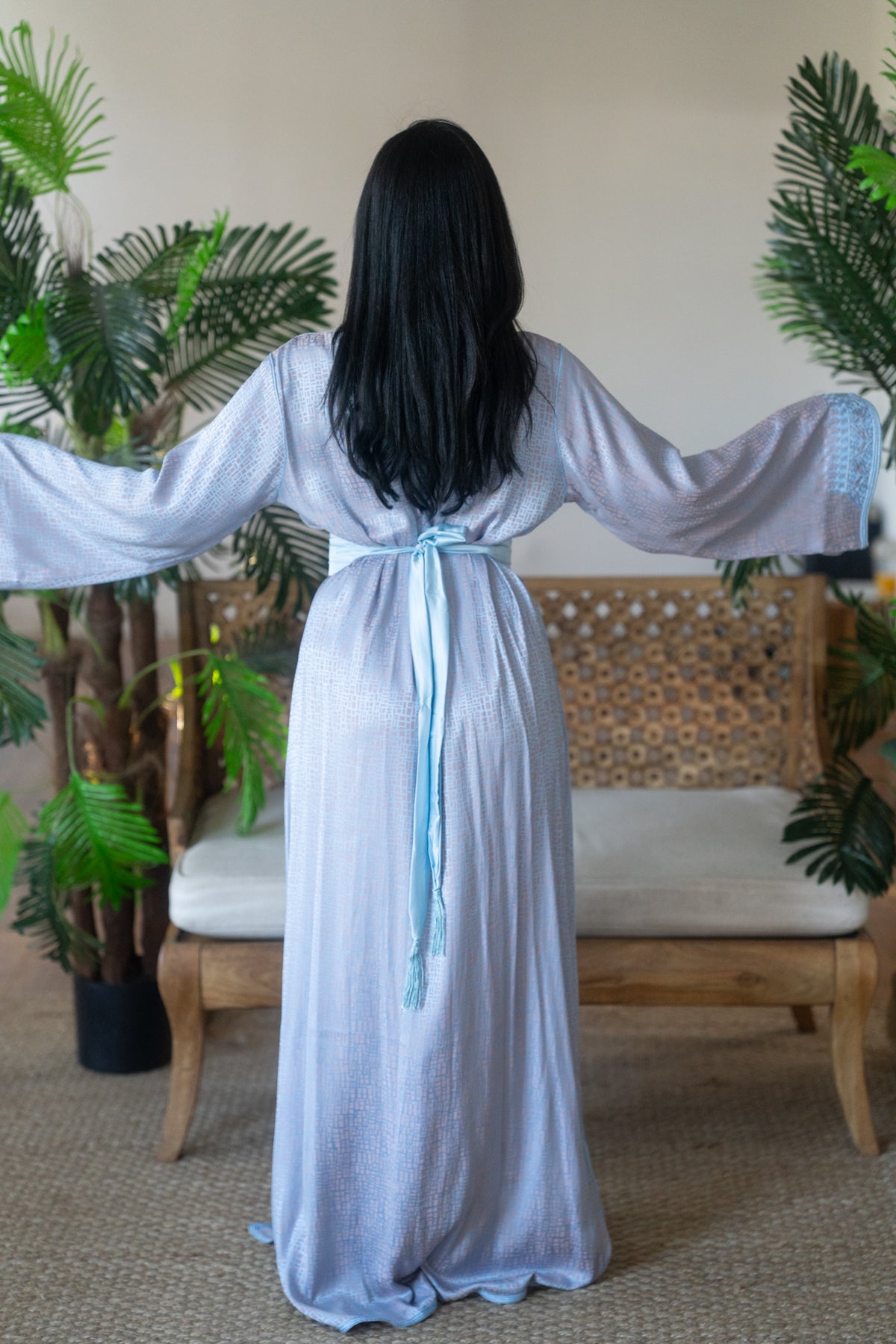 Azure Whisper Caftan