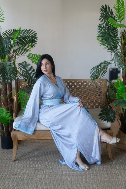 Azure Whisper Caftan