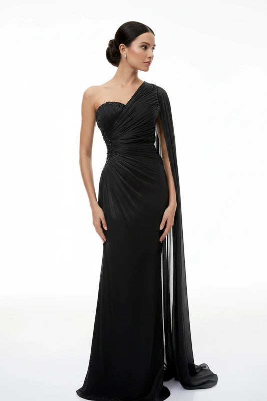 The Scarlet Luxe Black Gown