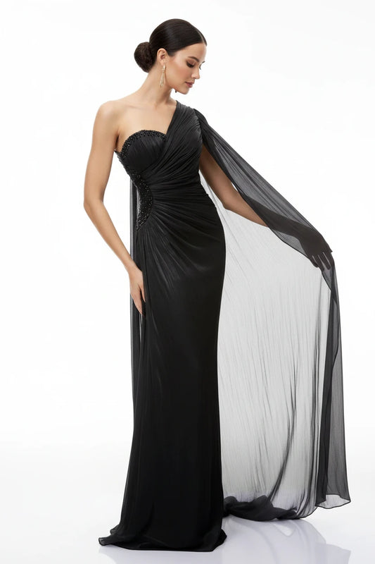 The Scarlet Luxe Black Gown