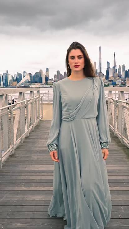 Soft Green Moonlit Mist Gown