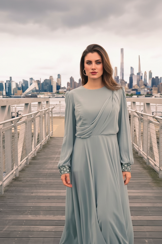 Soft Green Moonlit Mist Gown