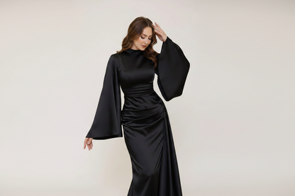 Velora Draped Evening Gown