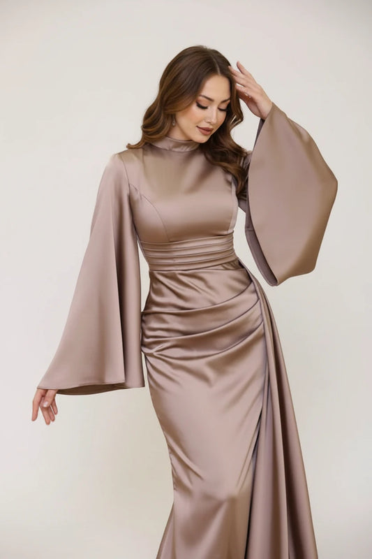 Velora Draped Dress Evening Gown