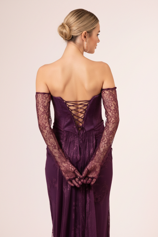 The Etoile Bordeaux Purple Gown