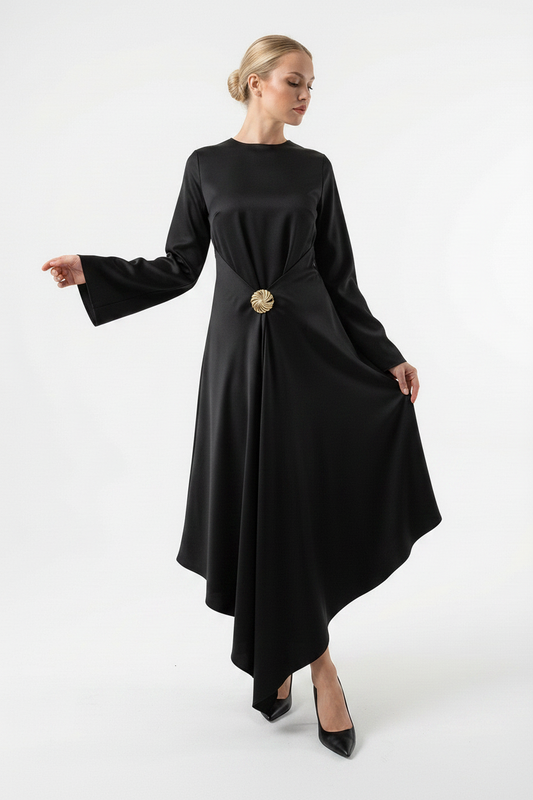 Actuel Satin Maxi Dress
