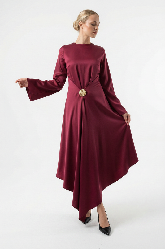 Actuel Satin Maxi Dress