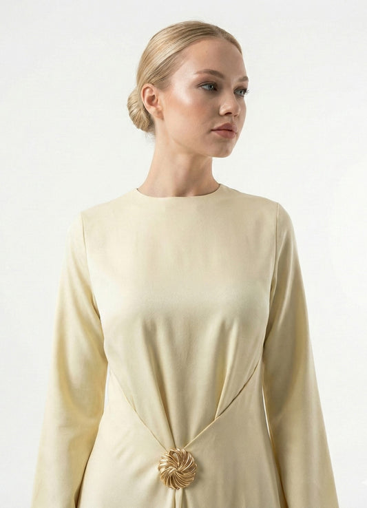 Actuel Satin Maxi Dress