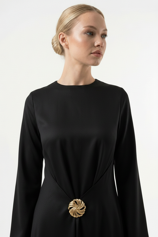 Actuel Satin Maxi Dress