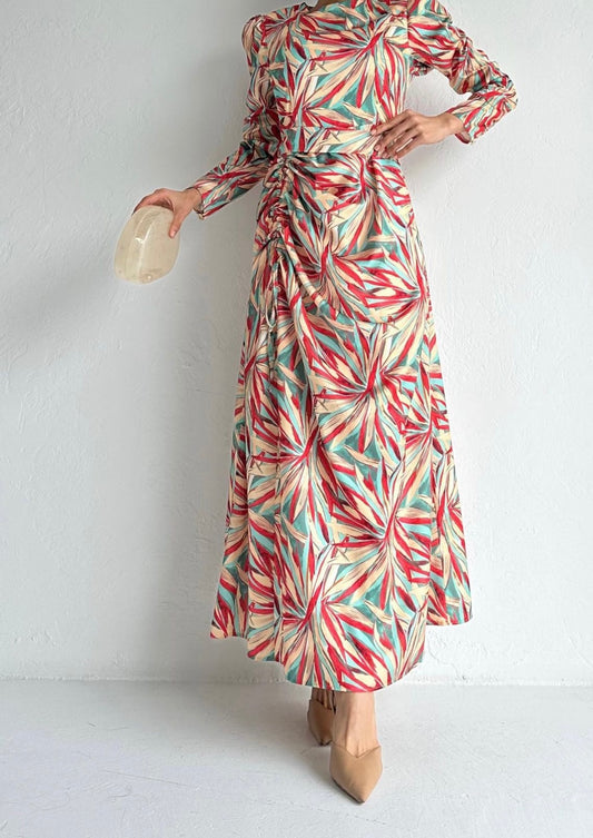 MULTI-COLORED FLOW DRESS (COLOR 1)