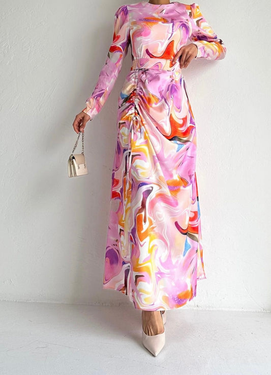 MULTI-COLORED FLOW DRESS (COLOR 2)