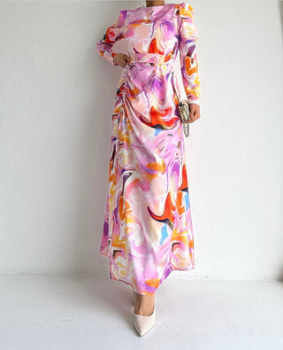 MULTI-COLORED FLOW DRESS (COLOR 2)