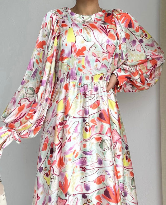 MULTI-COLORED FLOW DRESS (COLOR 4)