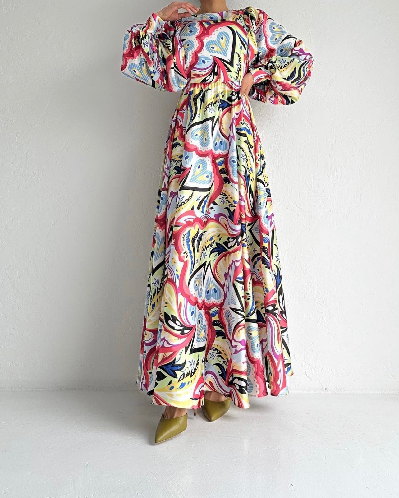 MULTI-COLORED FLOW DRESS (COLOR 5)