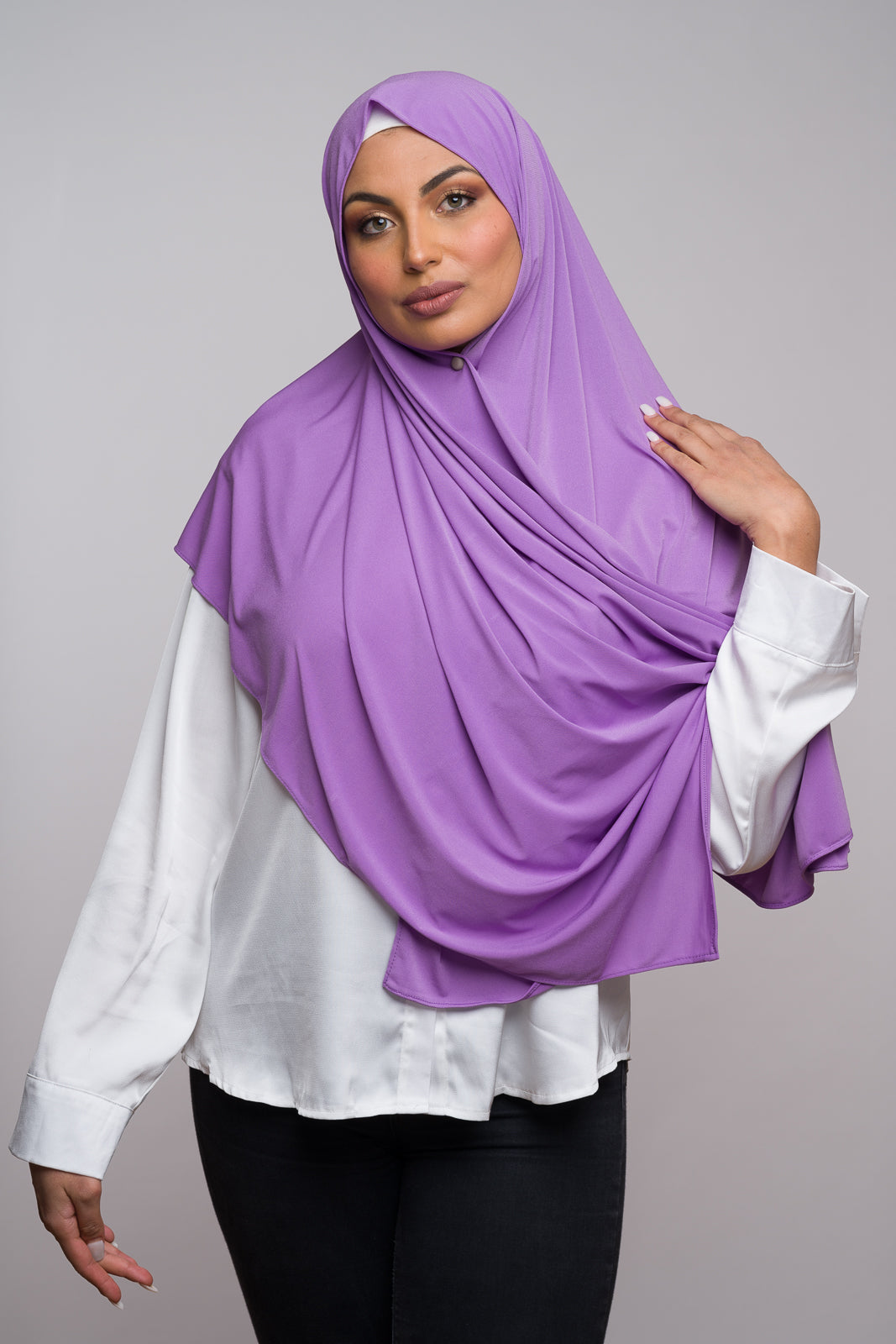 BLACKEST BERRY LYCRA JERSEY HIJAB