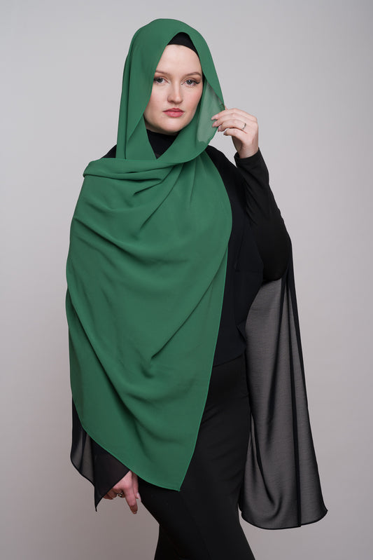 MINERAL GREEN CHIFFON HIJAB